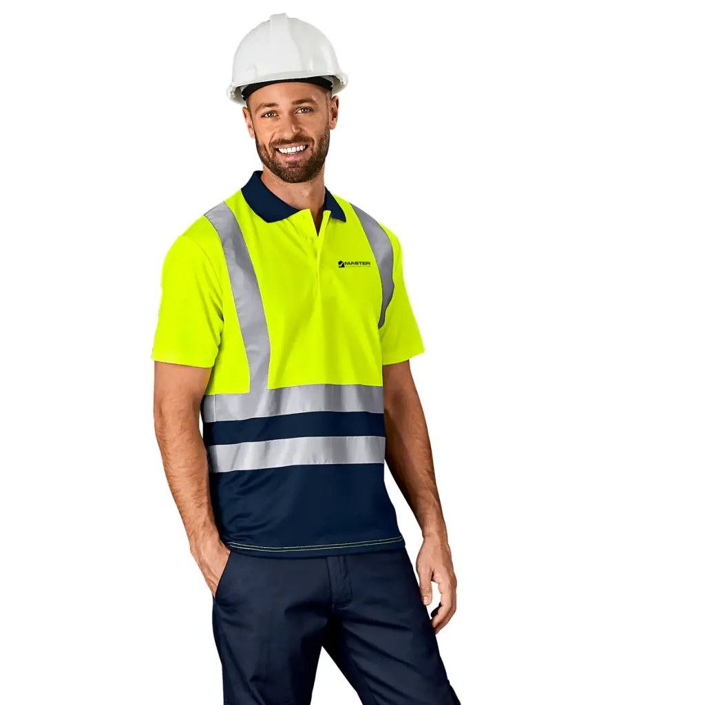 Surveyor Two-Tone Hi-Viz Reflective Golf Shirt
