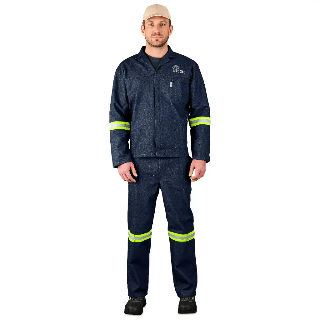 Vintage 100% Cotton Denim Conti Suit - Reflective Arms & Legs