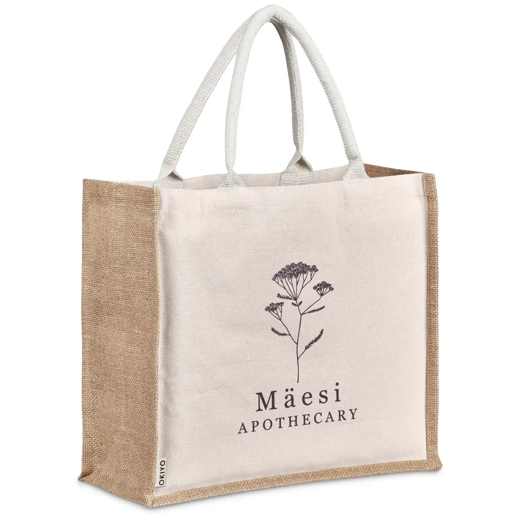 Okiyo Chinsai Midi Jute & Cotton Gift Bag