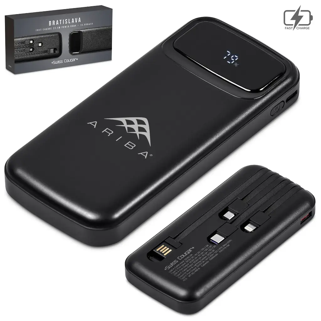 Swiss Cougar Bratislava Fast Charge 22.5W Power Bank - 10,000mAh