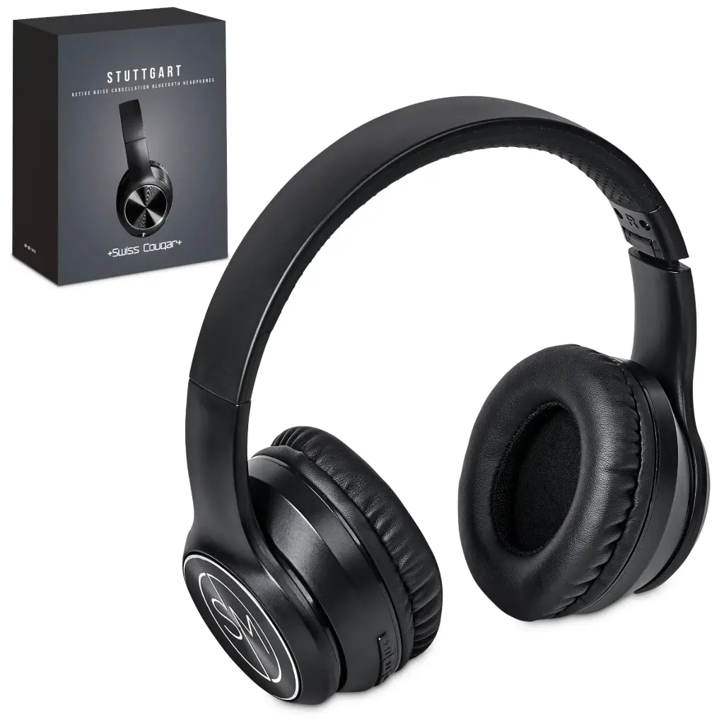 Swiss Cougar Stuttgart Active Noise-Cancelling Bluetooth Headphones