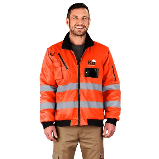 Techno Padded Hi-Viz Reflective Bunny Jacket