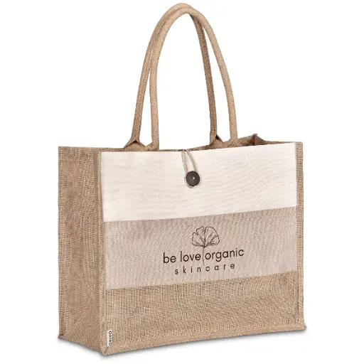 Okiyo Fukei Jute & Cotton Tote