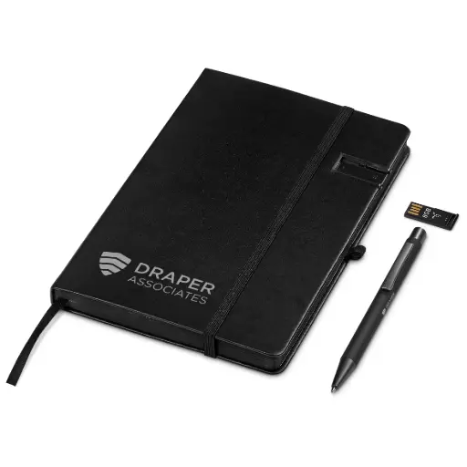 Altitude Billenium Flash Drive Notebook & Pen Set - 8GB