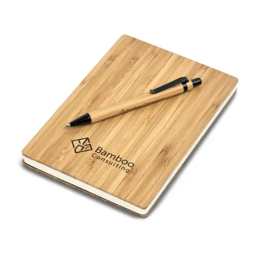 Okiyo Yahari Bamboo Notebook & Pen Set