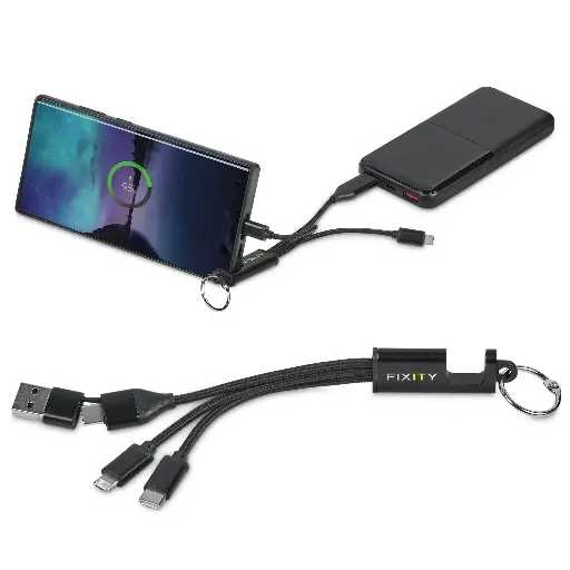 Altitude Furban 4-in-1 Charging Cable with Phone Stand