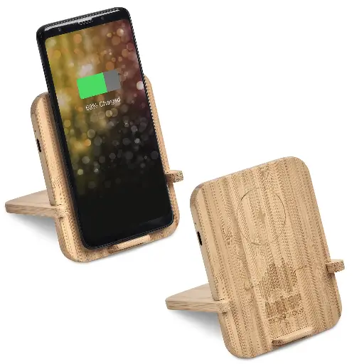 Okiyo Noryoku Bamboo Wireless Charging Phone Stand