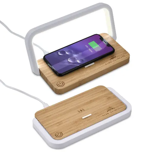 Okiyo Yoru Bamboo Wireless Charger & Night Light