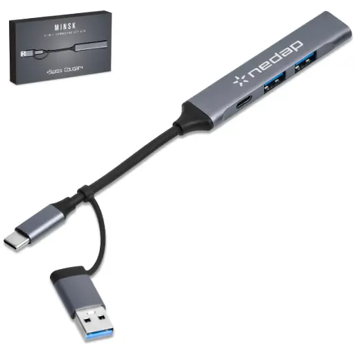 Swiss Cougar Minsk 2-in-1 Connector USB Hub